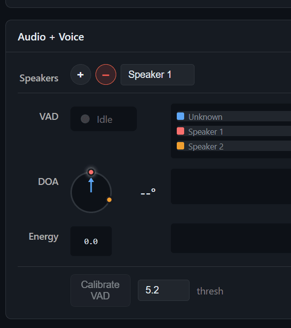 Speaker participant settings encode useful information for downstream transcription.